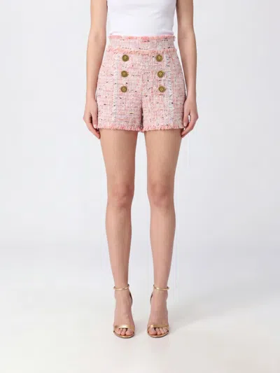 Balmain Shorts Woman In Pink