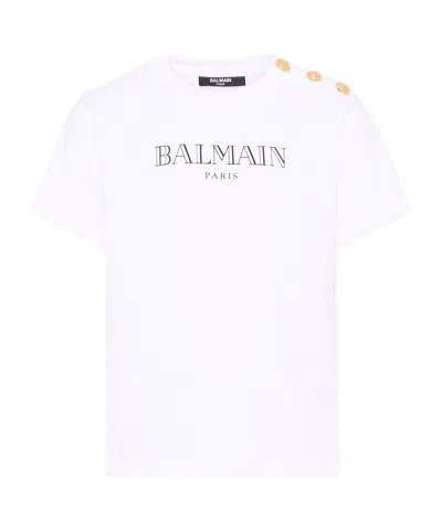 Balmain Short-sleeved T-shirt In White