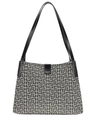 Balmain Shoulder Bag In Black