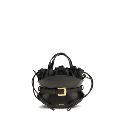 Balmain Shoulder Bag In Black