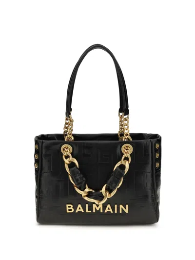 Balmain Shoulder Bag In Black
