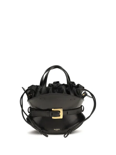 Balmain Shoulder Bag In Black