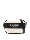 Balmain Shoulder Bag With Logo In White