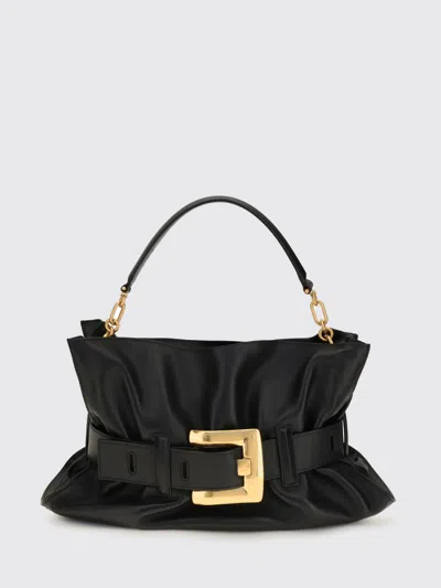 BALMAIN BALMAIN ANTHEM MEDIUM RUCHED LEATHER BAG,I43548002