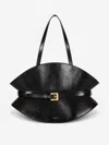 Balmain Medium Shuffle Shoulder Bag In Black