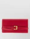 Balmain Shuffle Chain Wallet Buckle Detail In Red