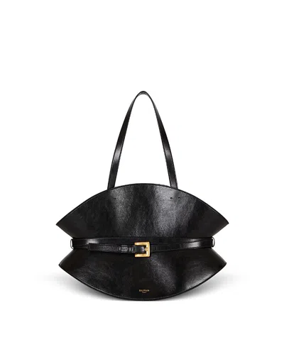 Balmain Shuffle Medium Bag In Leather