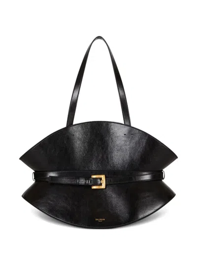 Balmain "shuffle" Medium Calfskin Bag Bags