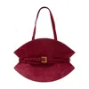 Balmain Shuffle Medium Shoulder Bag In Red