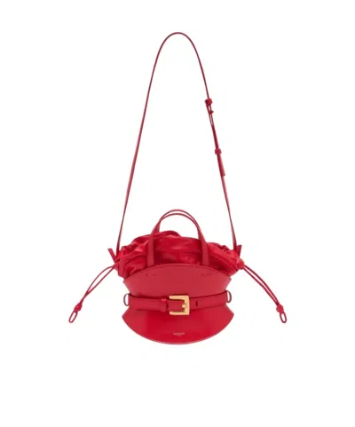 Balmain Shuffle Mini Bag In Red