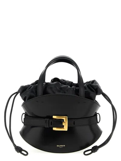 Balmain 'shuffle' Mini Handbag In Black