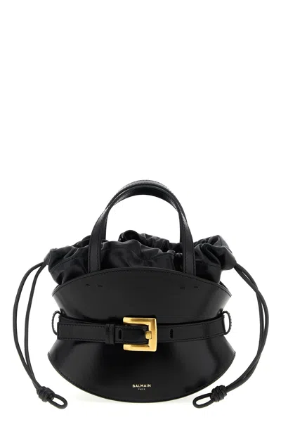 Balmain 'shuffle' Mini Handbag In Black