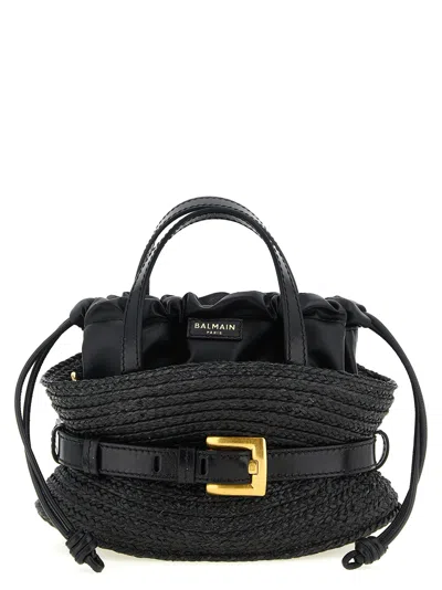 Balmain 'shuffle Mini' Handbag In Black