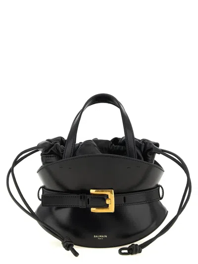 Balmain 'shuffle' Mini Handbag In Black