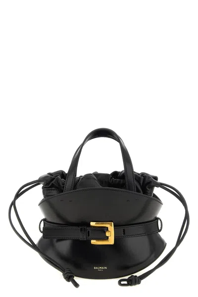 Balmain 'shuffle' Mini Handbag In Black