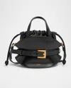 Balmain Shuffle Mini Top-handle Bag In Calfskin