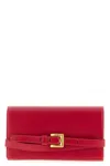 Balmain Shuffle Chain Wallet Buckle Detail In Red