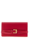 Balmain Shuffle Chain Wallet Buckle Detail In Red