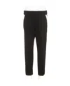 Balmain Side Strap Trousers In Black