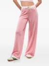Balmain High-waisted Casual Pants With Elastic Waistband In Pink