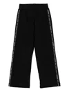 Balmain Side-stripe Track Pants In Black