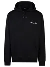 Balmain Signature Hooded Sweatshirt In Black
