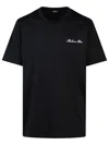 Balmain Black Cotton T-shirt In Black