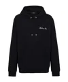 Balmain Signature Hooded Sweatshirt In Black