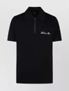 Balmain Short-sleeved Polo Shirt With Embroidery