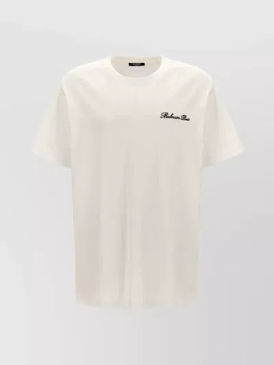 BALMAIN SIGNATURE CREW NECK T-SHIRT