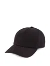 Balmain Men Baseball Hat With Logo Embroidery In Black