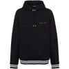 Balmain Embroidered Hoodie With Logo For Men In Black