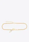 Balmain Signature Logo Chain Belt