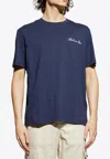Balmain Signature Logo T-shirt In Blue