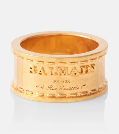 Balmain Signature Tubular Ring In Gold