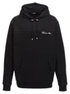 Balmain Signature Hooded Sweatshirt In Black
