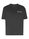 Balmain Logo Embroidered Crewneck T-shirt In Black