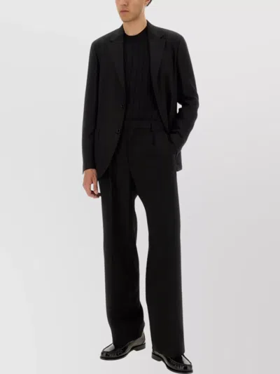 Balmain Silk And Cotton Knit In Black