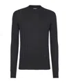 Balmain Classic Crew Neck Sweater In Black