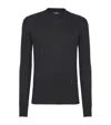 Balmain Classic Crew Neck Sweater In Black