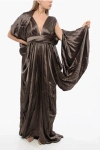 Balmain Silk Dress With Cape