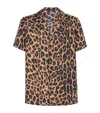 Balmain Animal Print Chest Pocket Shirt In Animal Print