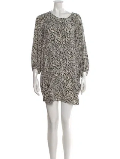 Pre-owned Balmain Silk Mini Dress In Black