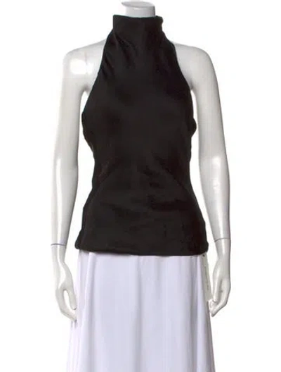 Pre-owned Balmain Silk Mini Dress In Black