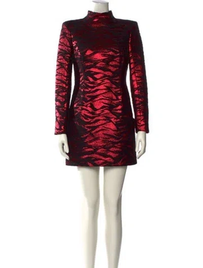 Pre-owned Balmain Silk Mini Dress In Multi
