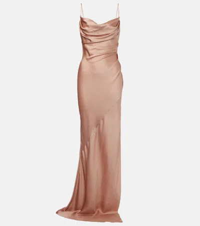 Balmain Silk Satin Gown