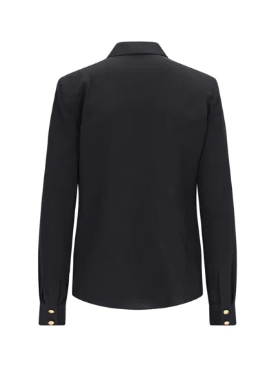 Balmain Silk Shirt In Black