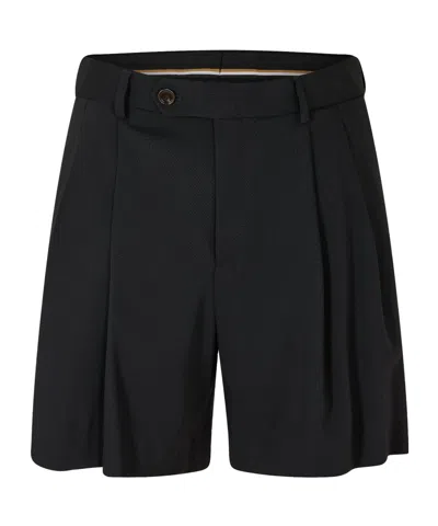 Balmain Simple Shorts In Black