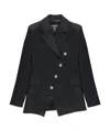 Balmain Viscose Jacket In Black