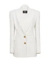 Balmain 2-button Single-breasted Crepe Blazer In White